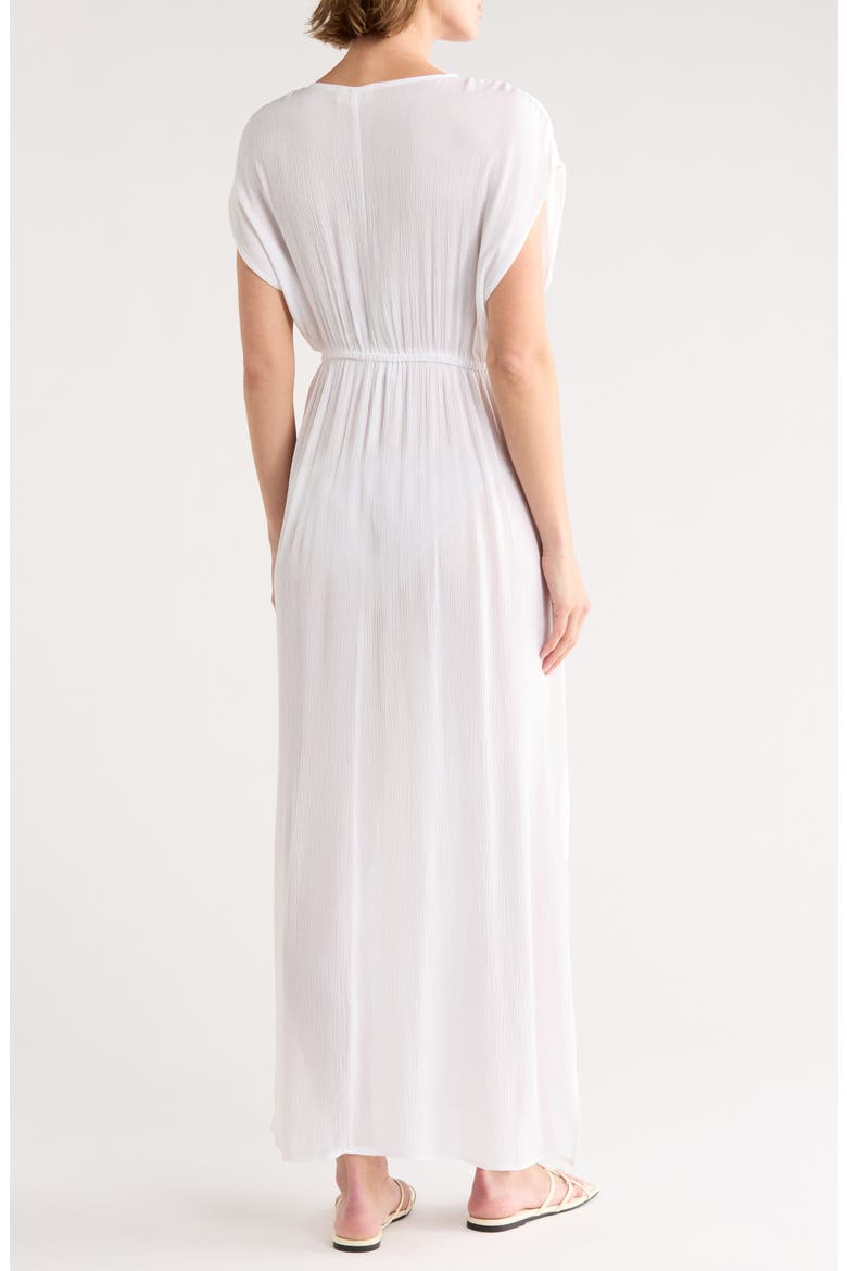Gauze Cover-Up Maxi Dress, Alternate, color, WHITE