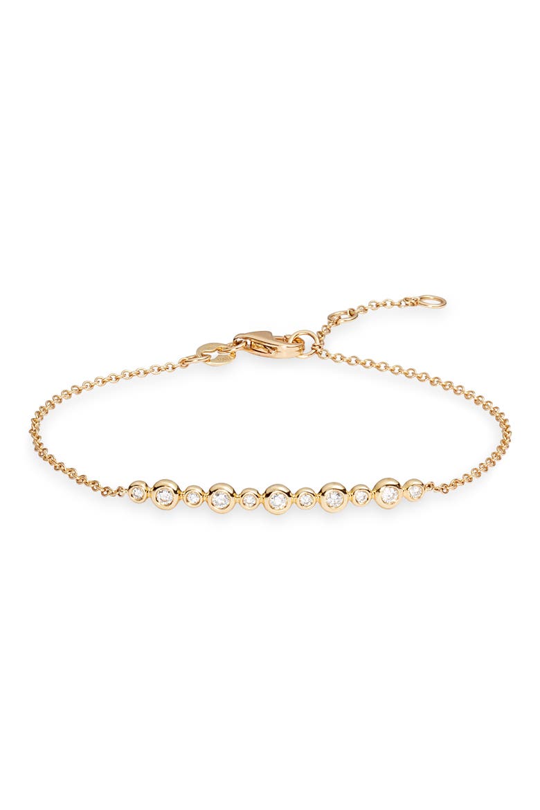 Monaco Diamond Bar Bracelet (Nordstrom Exclusive), Main, color, YELLOW GOLD/ DIAMOND