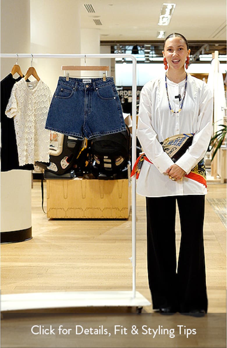 Tropicana High Waist Denim Shorts, sales video thumbnail