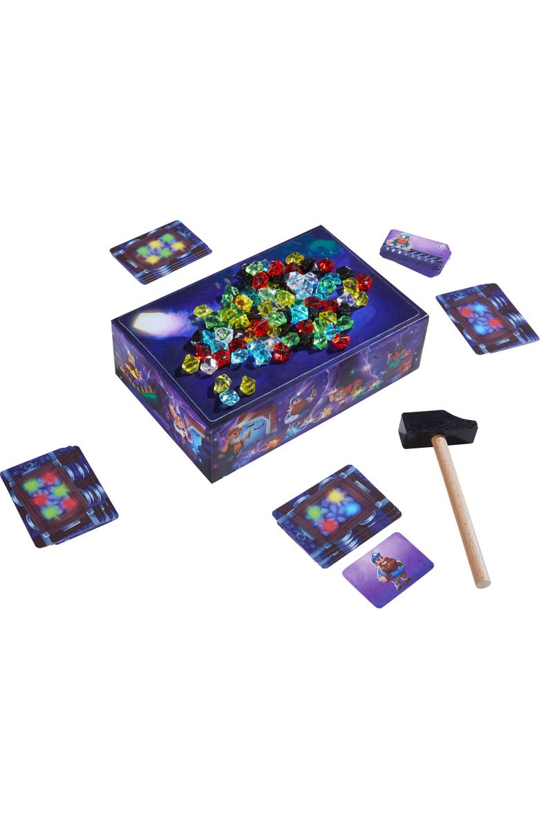 HABA Hammer Time A Fun Kids Treasure Hunt Board Game, Family Party Game with Gems & Strategy for Ages 5+, Alternate, color, Yellow Multi
