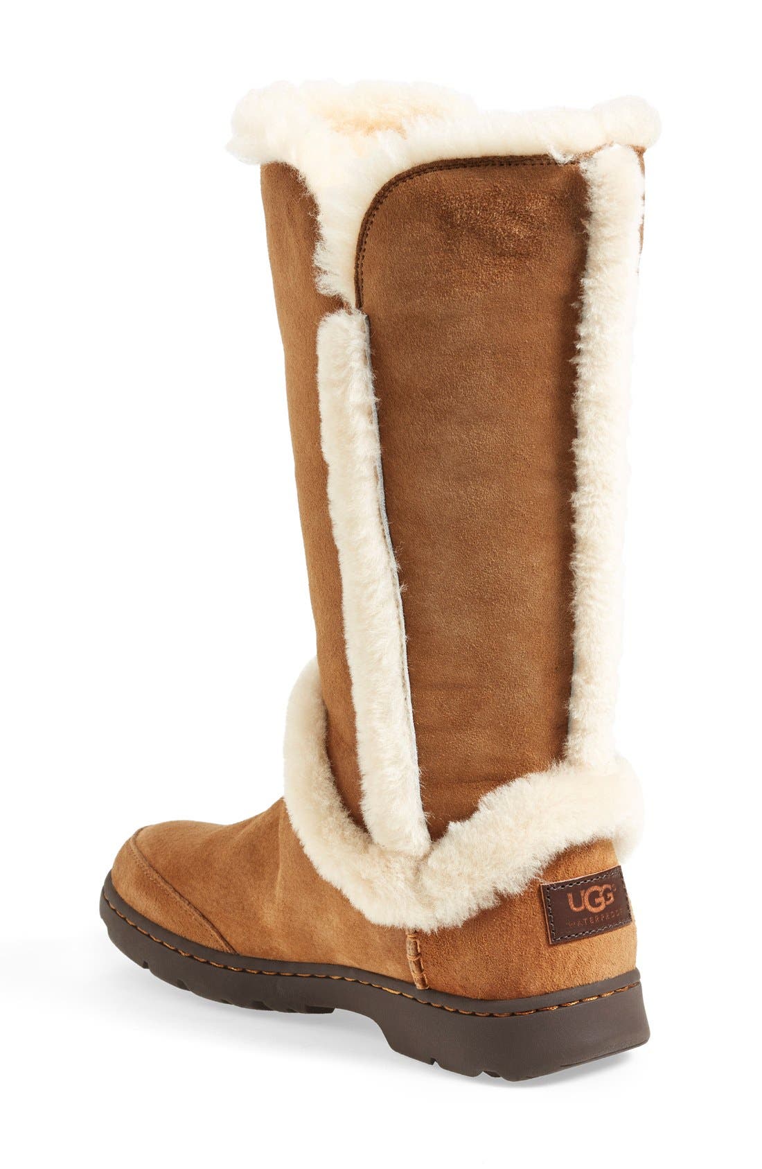 Katia Waterproof Tall Boot, Alternate, color, CHESTNUT SUEDE