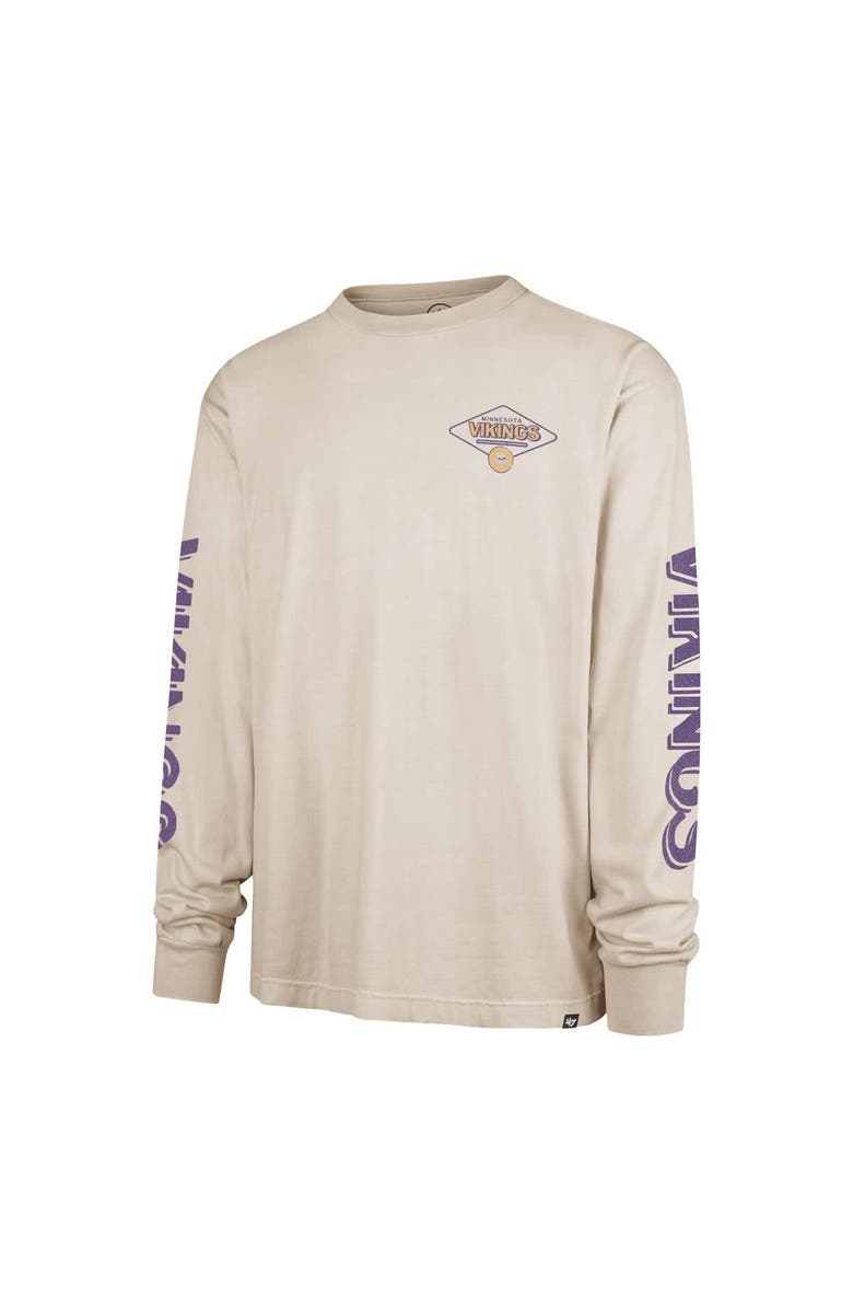 '47 Men's '47 Tan Minnesota Vikings Cairn Ravine Foundation Long Sleeve T-Shirt, Alternate, color, Tan