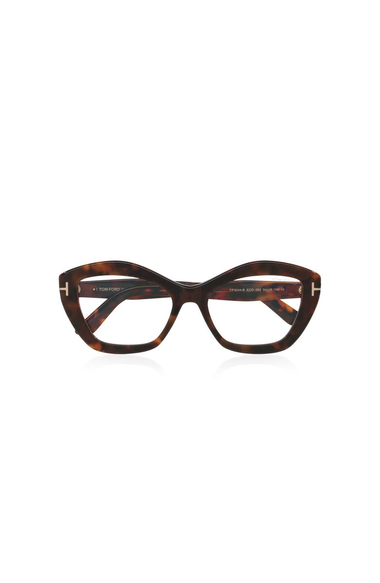 TOM FORD 54mm Rectangle optical glasses, Alternate, color, Tortoise