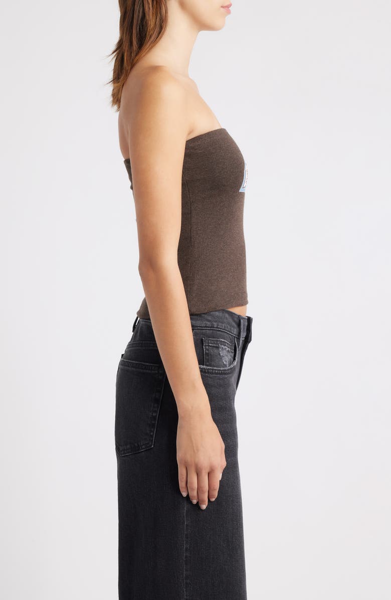 BOYS LIE Let Love Guide My Way Rhinestone Tube Top, Alternate, color, Brown