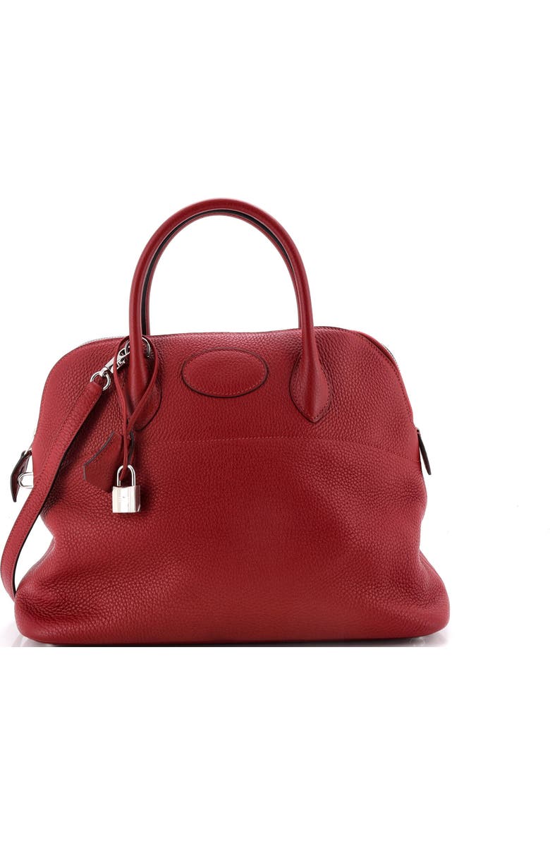 Pre-Owned Hermes Bolide Bag Clemence 35, Main, color, Rouge Grenat