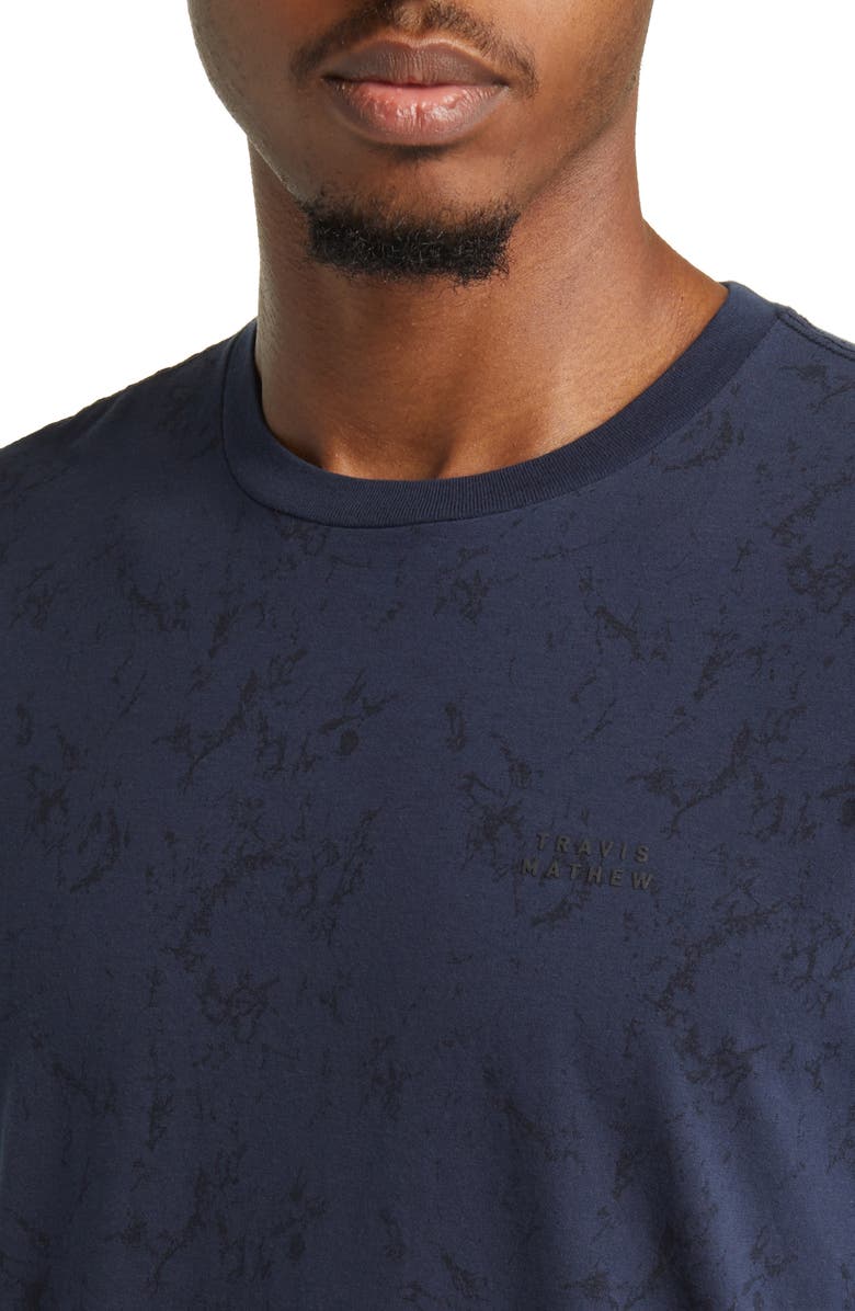 TravisMathew Warmer Tides Cotton T-Shirt, Alternate, color, Total Eclipse