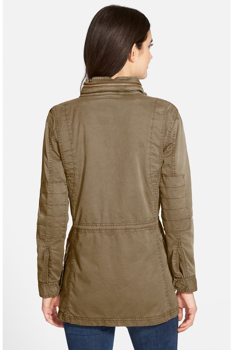 Treasure&Bond Twill Boyfriend Utility Jacket, Alternate, color, OLIVE DARK