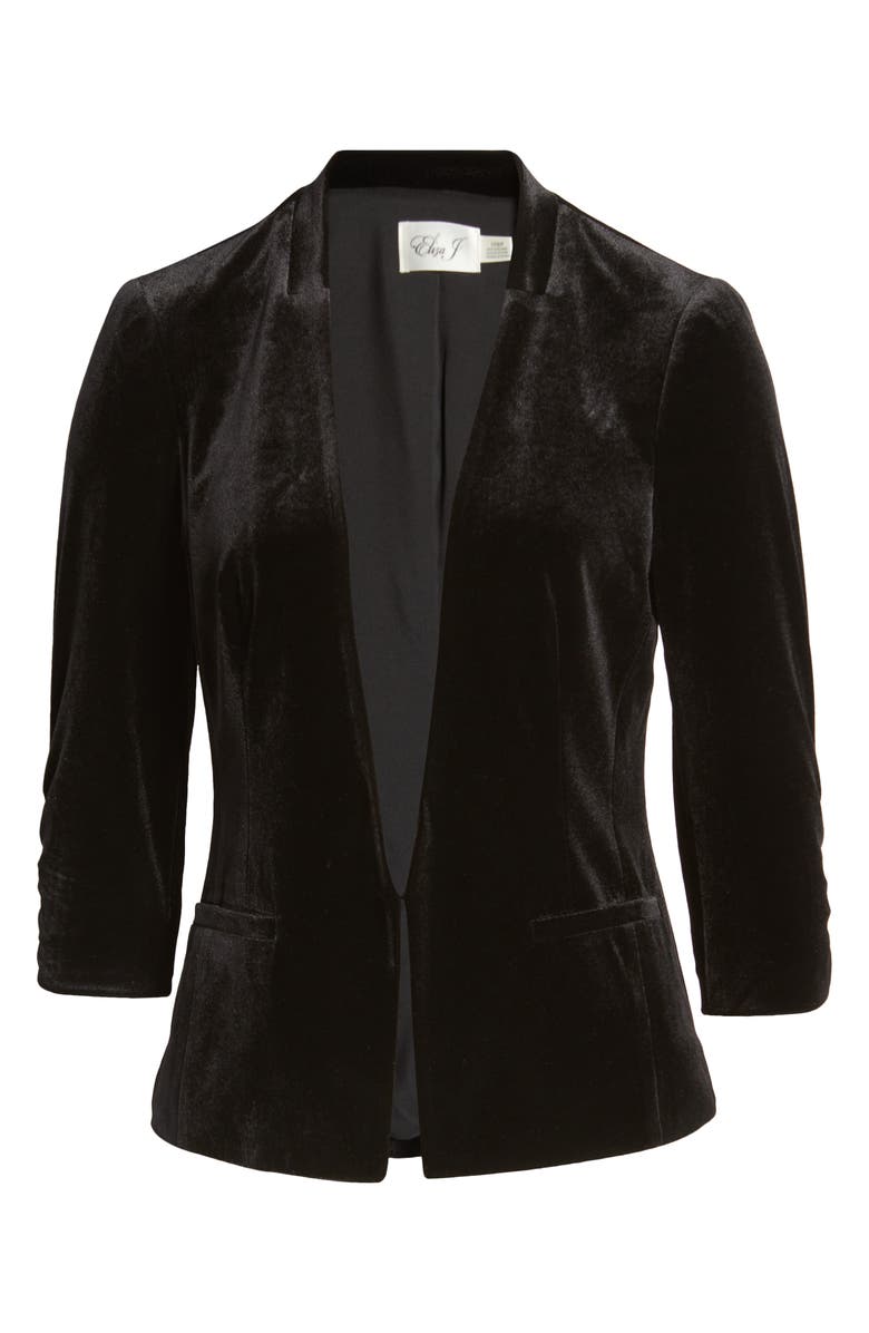 Eliza J Velvet Blazer, Alternate, color,