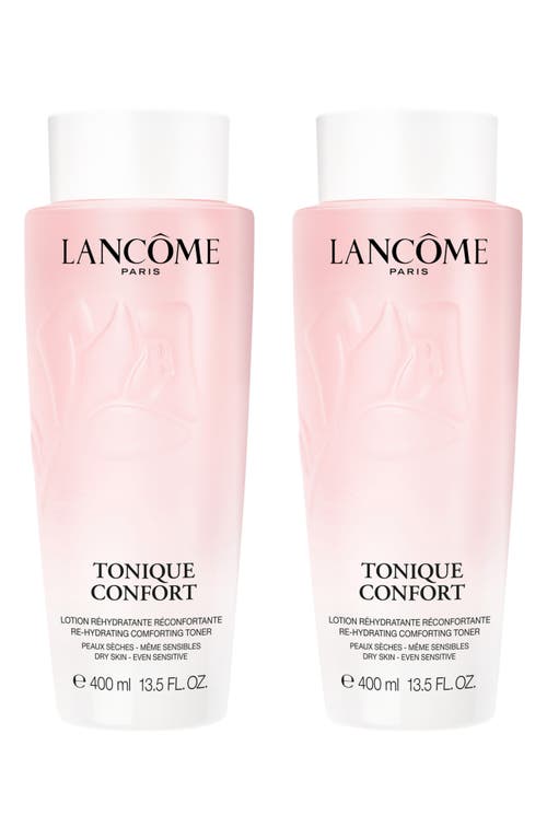 Lancôme Tonique Confort Hydrating Facial Toner Duo Set $84 Value In Transparent