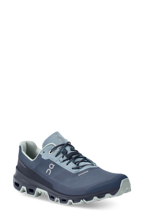 On Cloudventure Waterproof Trail Running Shoe In Denim/midnight