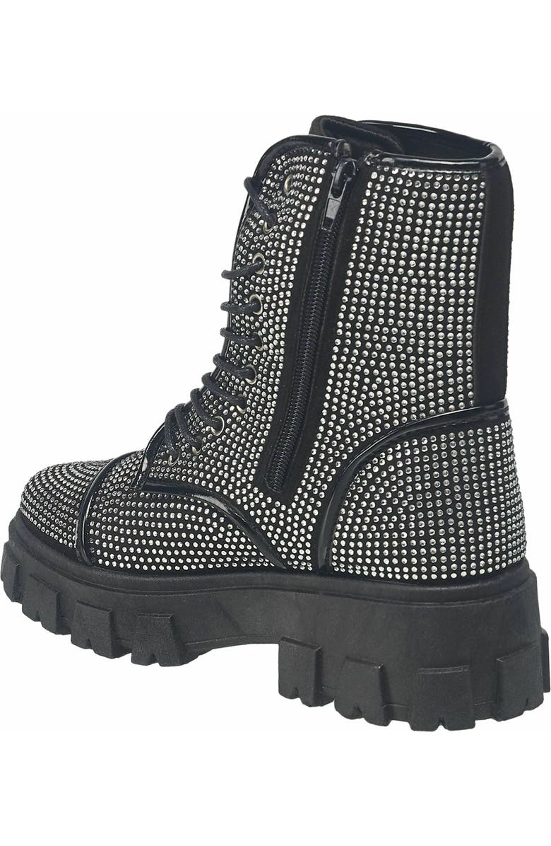 True Religion Gee Rhinestone Combat Boot, Alternate, color,