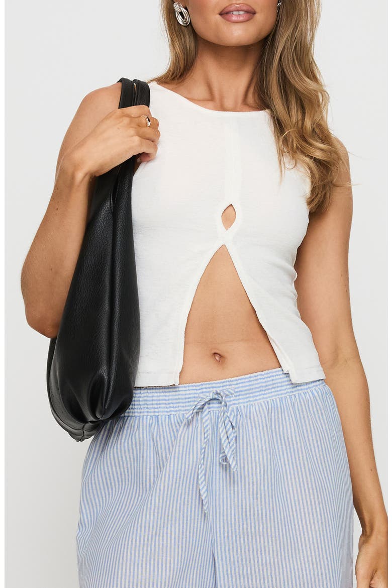 Lantau Front Slit Tank, Main, color, WHITE