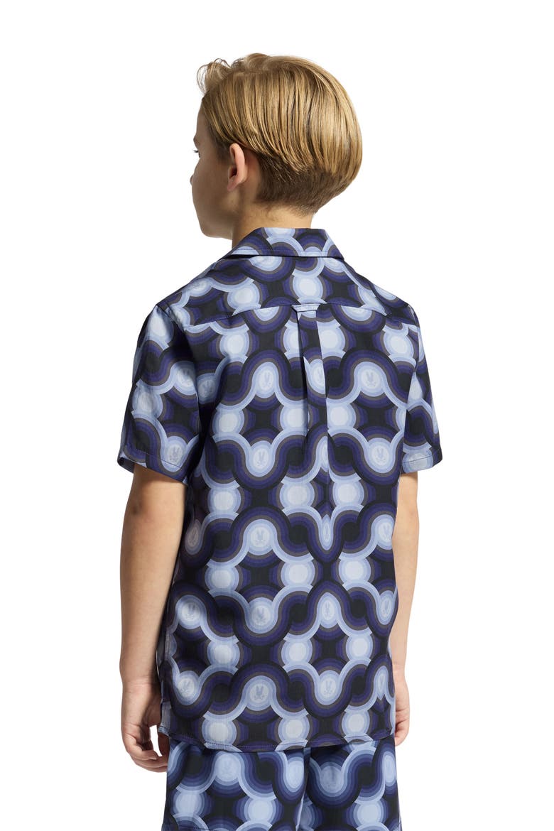 Kids' Paros Camp Shirt, Alternate, color, EVENING BLUE