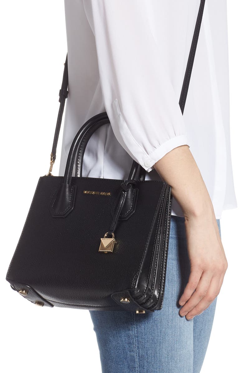 MICHAEL Michael Kors Medium Mercer Convertible Leather Tote, Alternate, color,