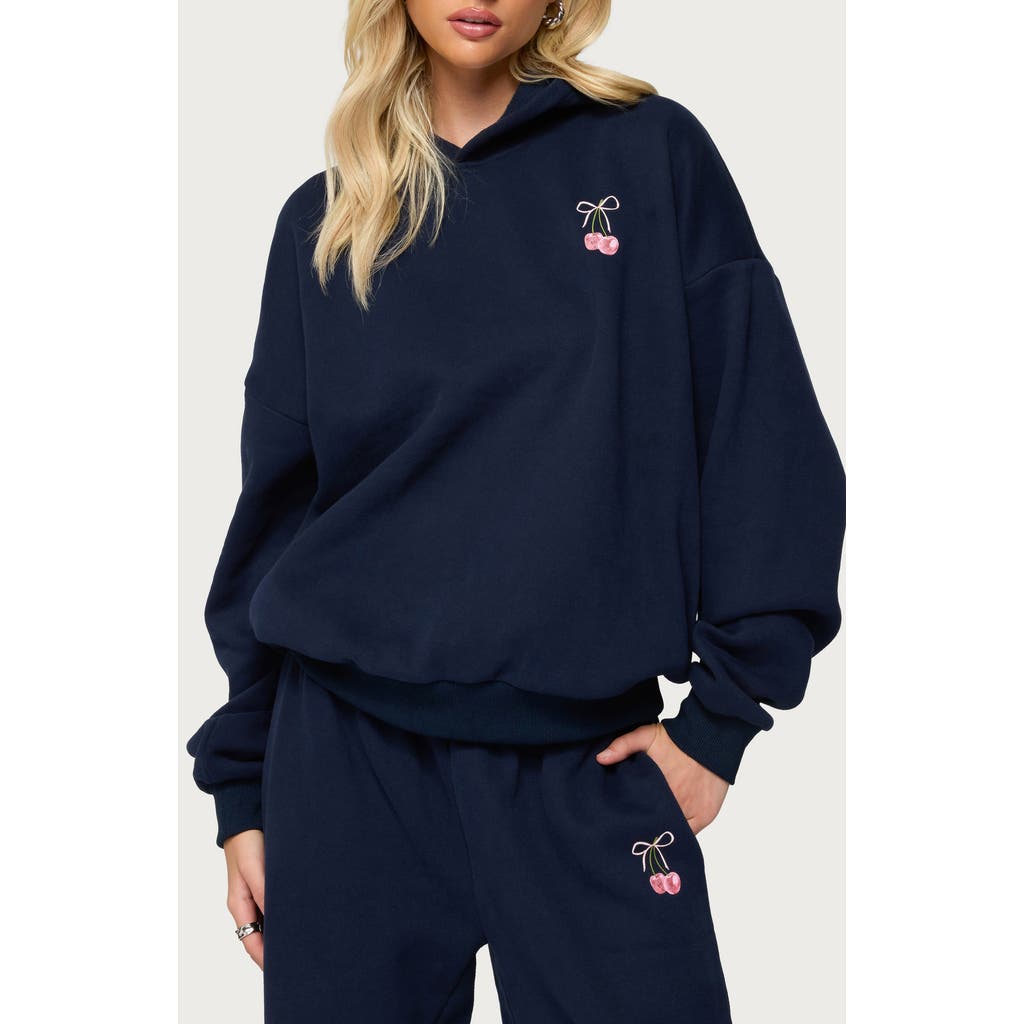 Edikted I Don't Chase I Attract Hoodie In Blue