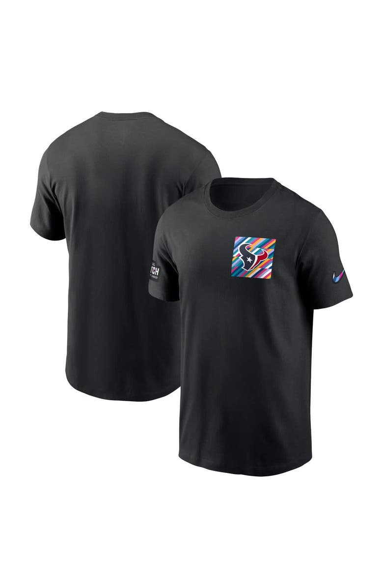 Nike Men's Nike Black Houston Texans Crucial Catch Sideline Tri-Blend T-Shirt, Main, color, Black