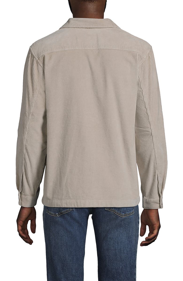 Lands' End Corduroy Chore Jacket, Alternate, color, Dusk Gray