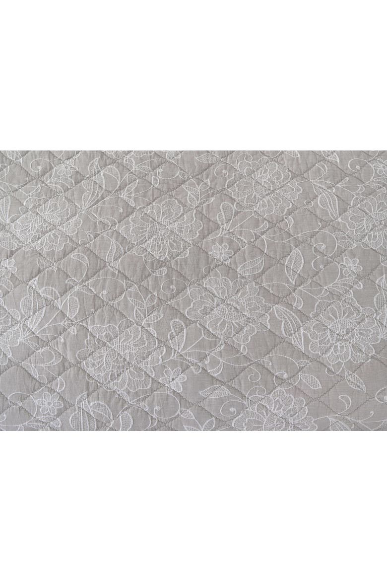 Maeve Jacquard King 3-Piece Quilt Bedding Set, Alternate, color, Gray
