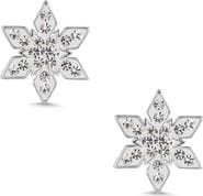 Lily Nily Kids' Crystal Snowflake Stud Earrings