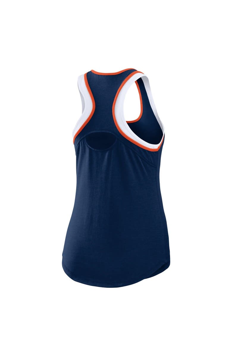 WEAR by Erin Andrews Women's WEAR by Erin Andrews Navy Houston Astros Colorblock Racerback Tank Top, Alternate, color, Navy