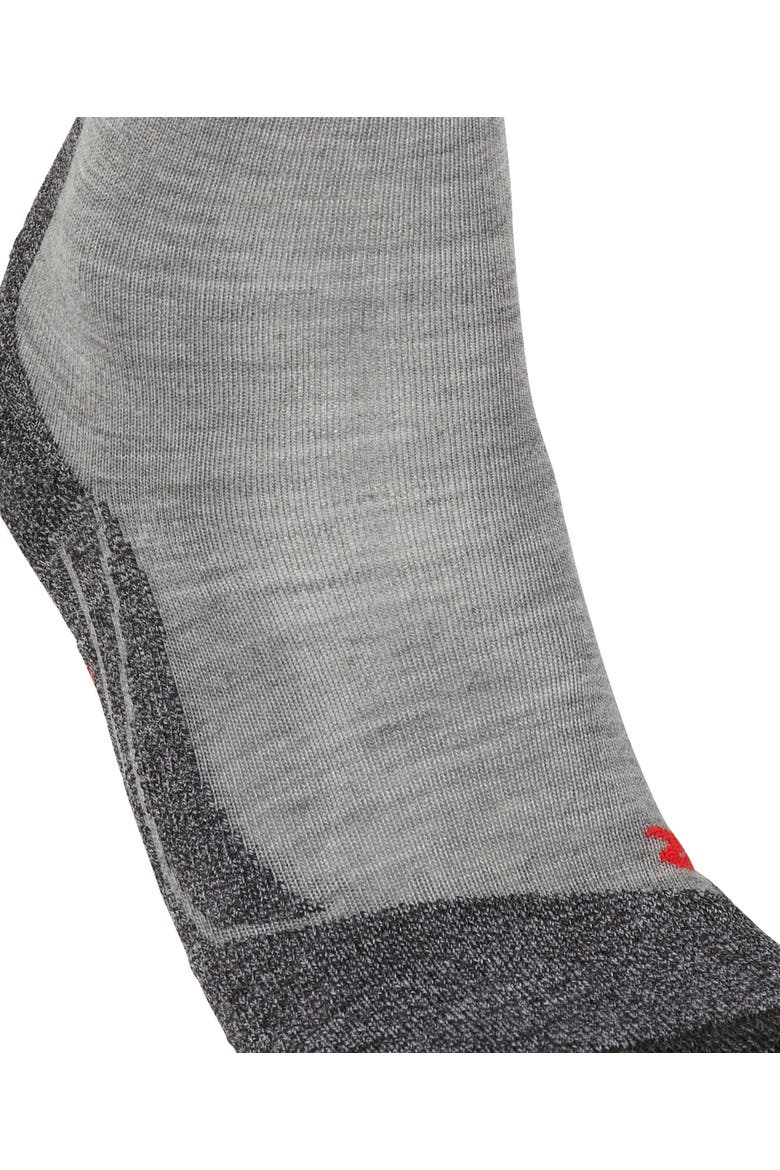 TK2 Explore Melange Hiking Socks, Alternate, color, Mid Grey Melange