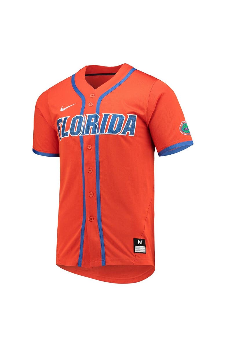 Nike Men's Nike Orange Florida Gators Full-Button Replica Baseball Jersey, Alternate, color,