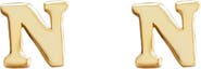 MARLYN SCHIFF Block Letter Initial Stud Earrings