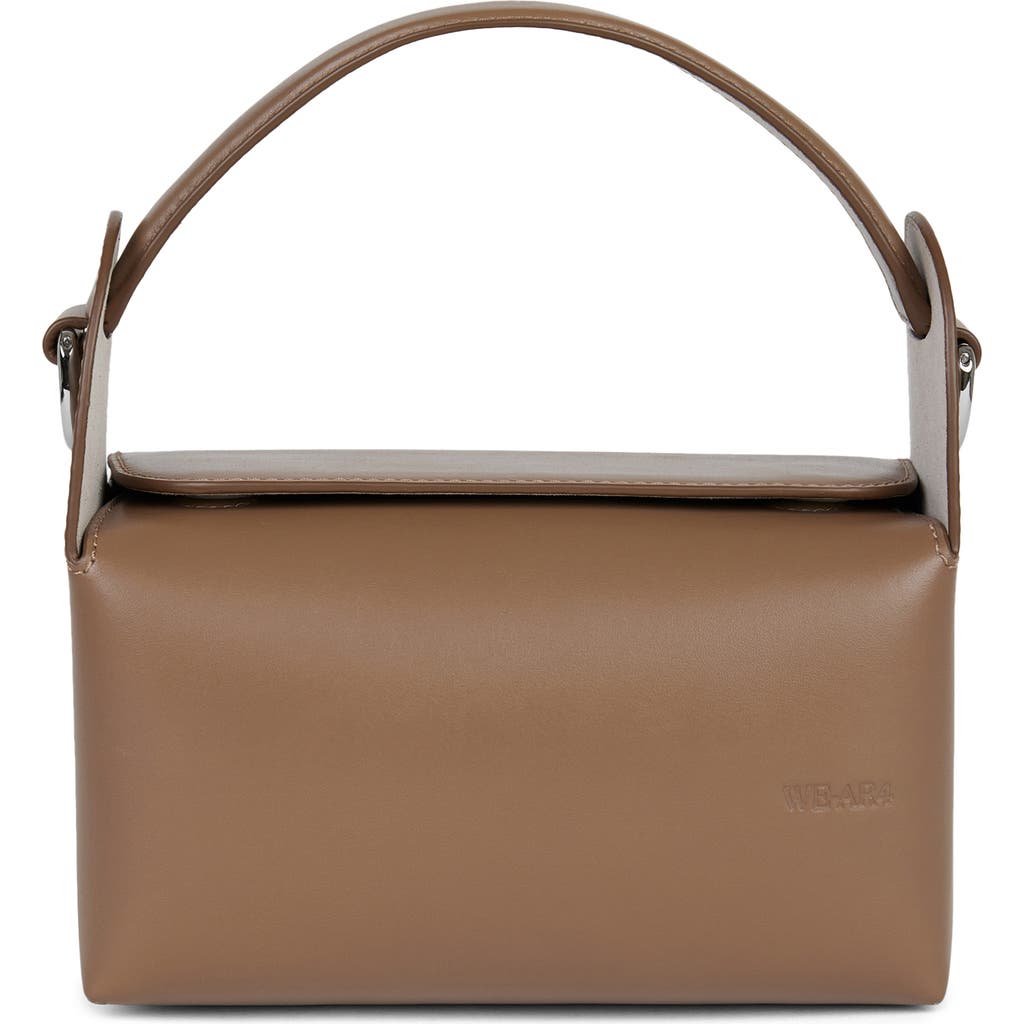 We-ar4 The Pastry Box 20 Leather Top Handle Bag In Caffe