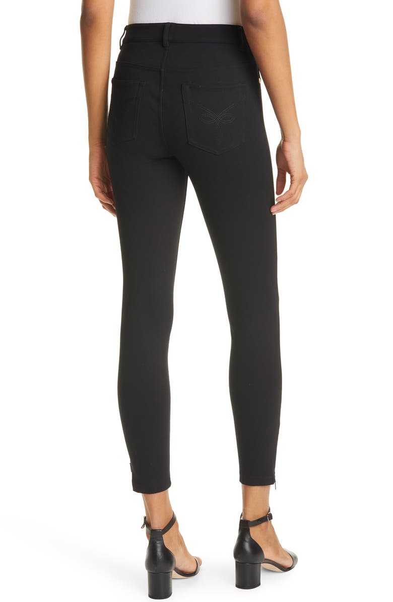 Ted Baker London Strenti Ankle Zip Ponte Skinny Pants, Alternate, color, 