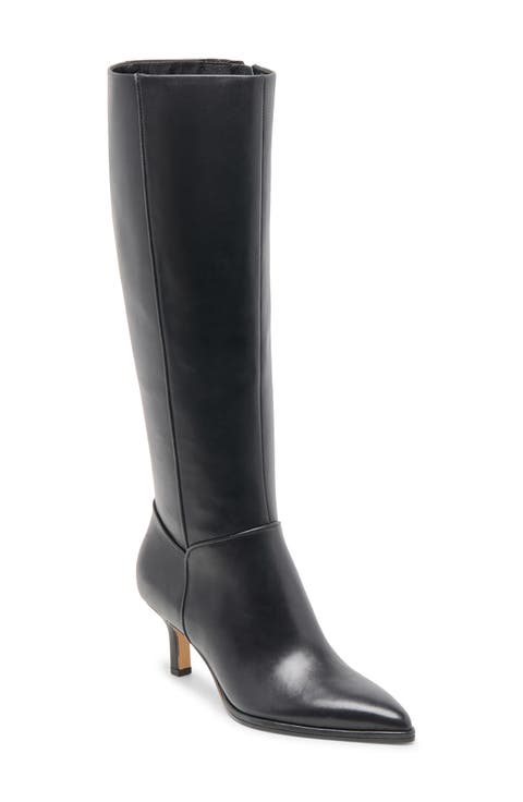 Aldy Pointed Toe Knee High Boot (Women)