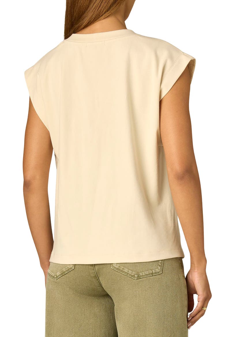Texture Mixed Media Top, Alternate, color, ECRU