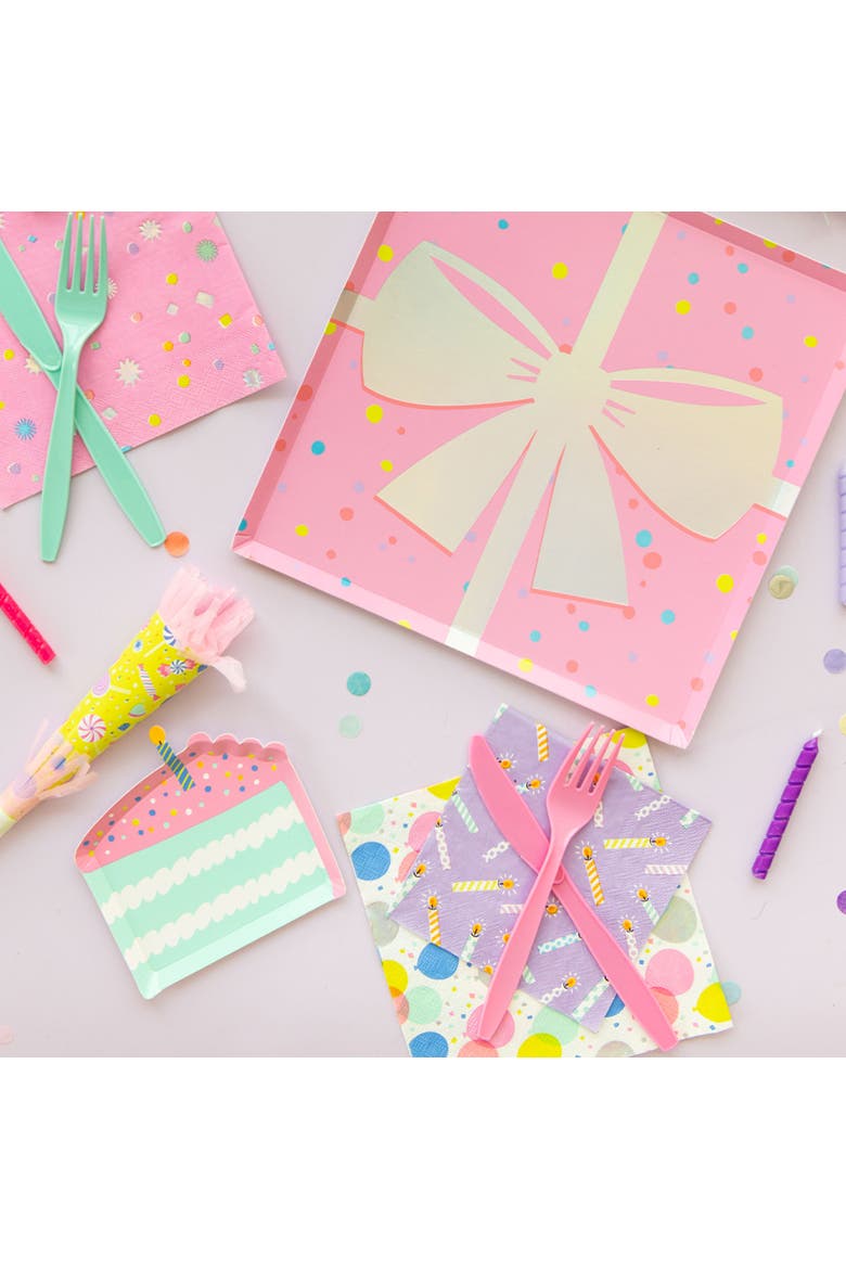 It's A Birthday Cake Slice Canape Plates, Alternate, color, Assorted Pre-Pack