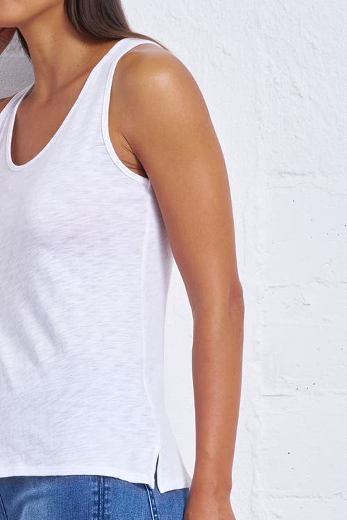 Franne Golde Slub Jersey Scoop Neck Tank