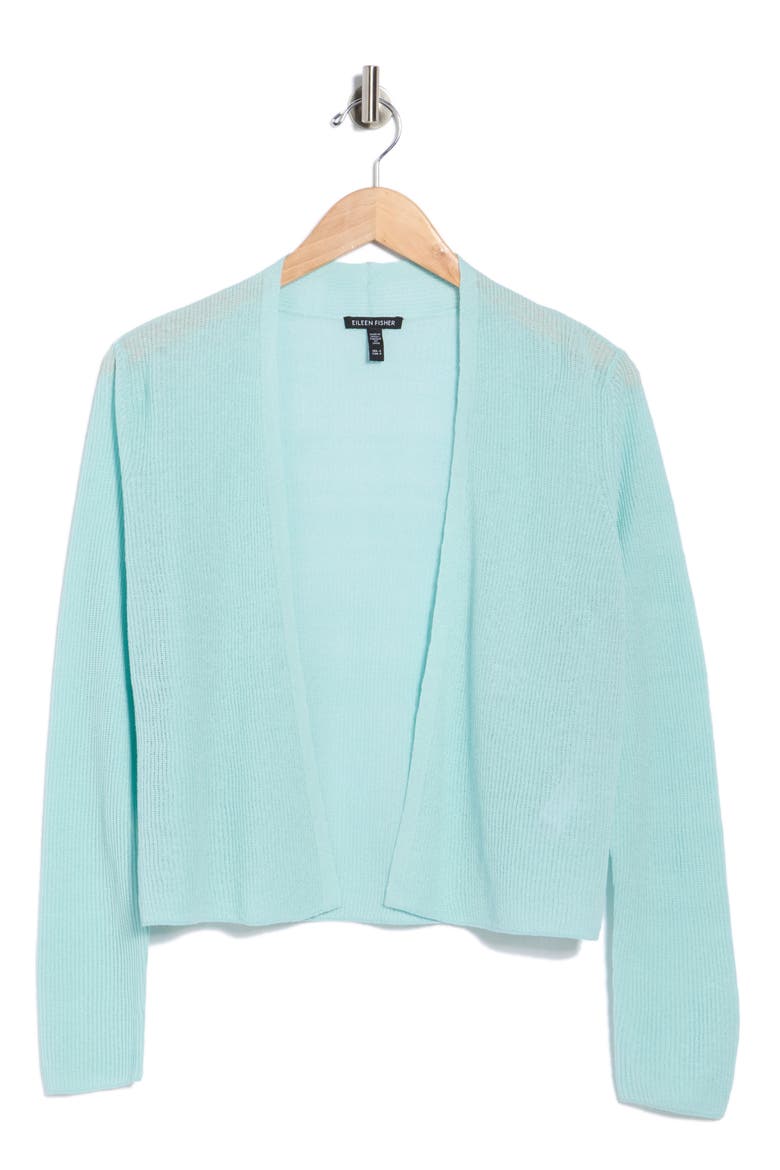 Organic Linen & Organic Cotton Cardigan, Alternate, color, POOL