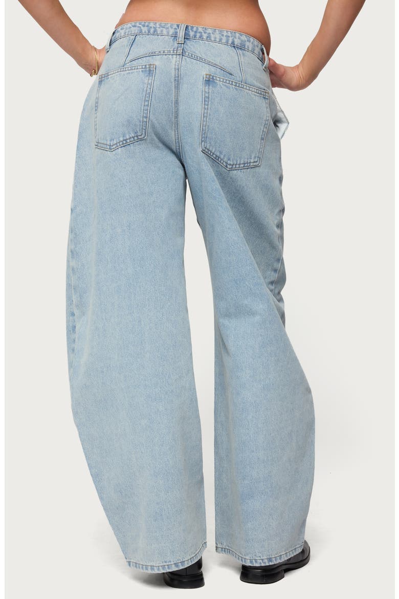 Jolie Low Rise Barrel Jeans, Alternate, color, LIGHT-BLUE