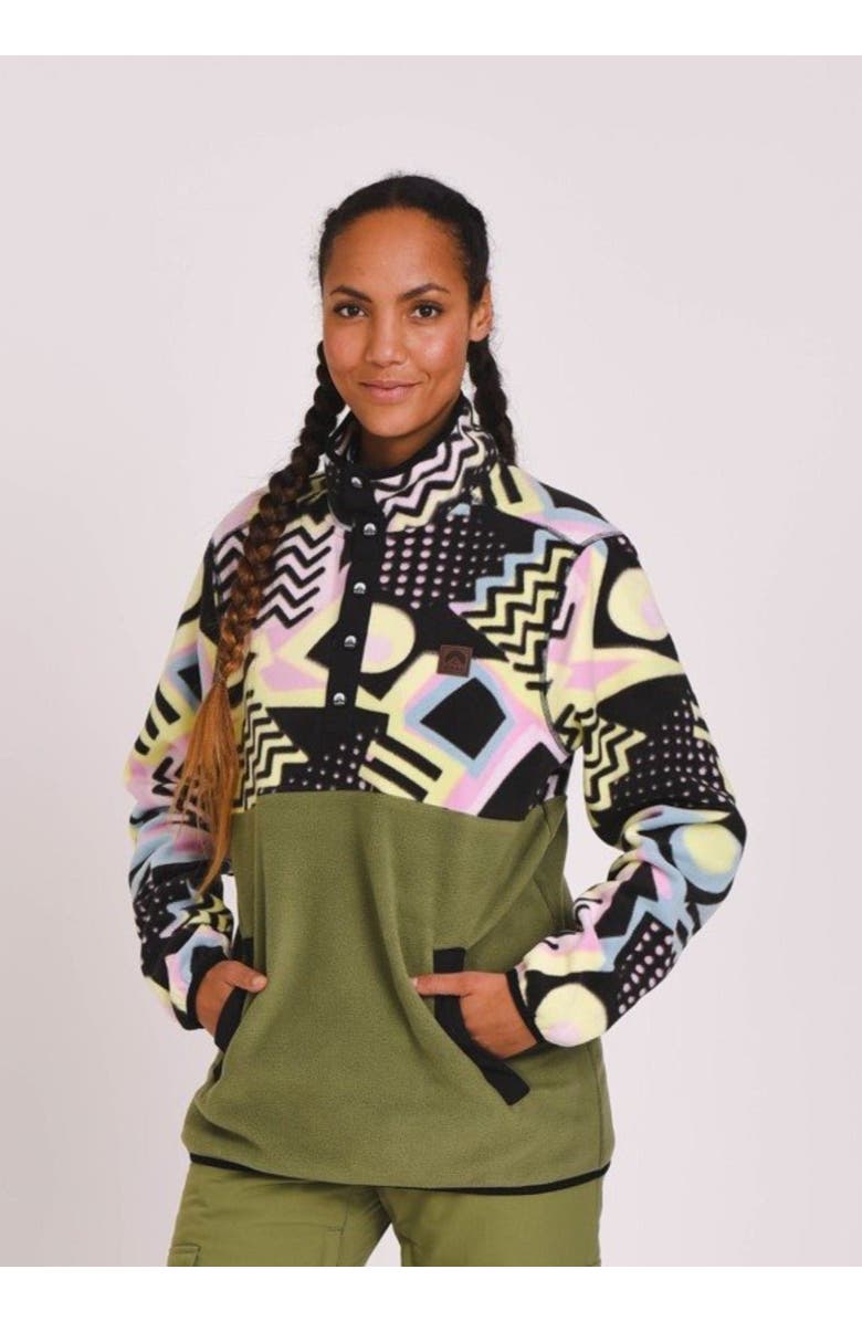 OOSC Saved By The Bell Fleece Khaki - Women's, Alternate, color, Khaki