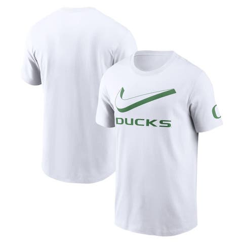 Men's Nike White Oregon Ducks Primetime 2-Hit Swoosh T-Shirt