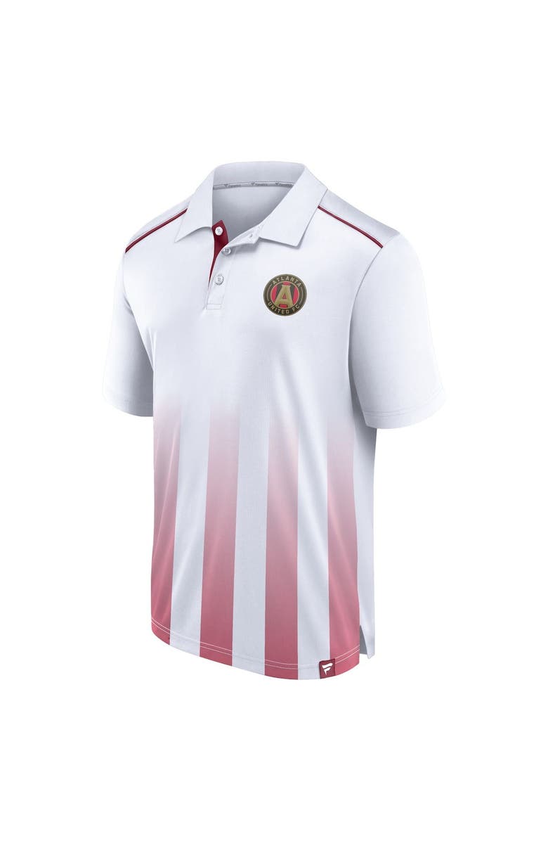 FANATICS Men's Fanatics Branded White Atlanta United FC Line Up Fade Polo, Alternate, color, 
