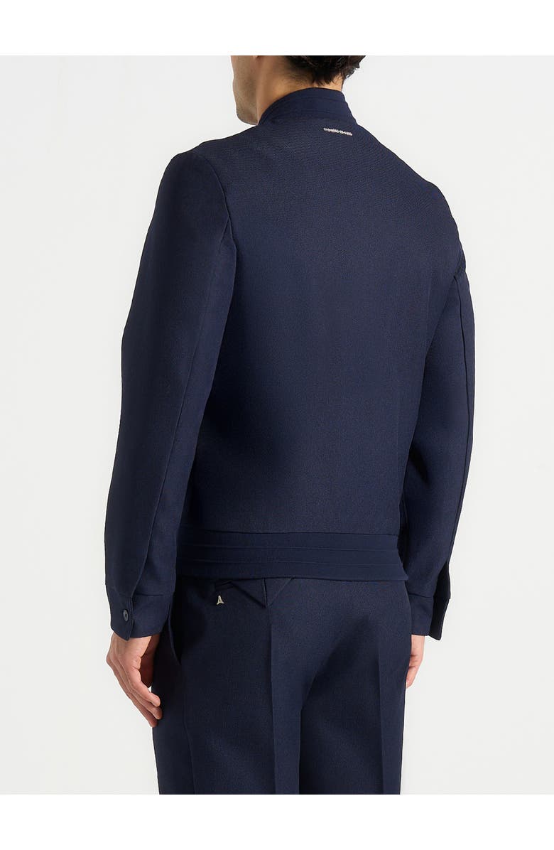 Manière De Voir Sami Tailored Bomber Jacket, Alternate, color, Navy