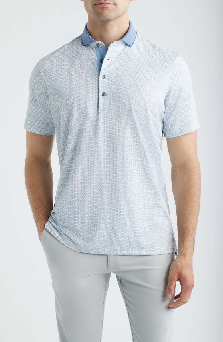 Greyson Iron Serpent Performance Polo, Main, color, Arctic