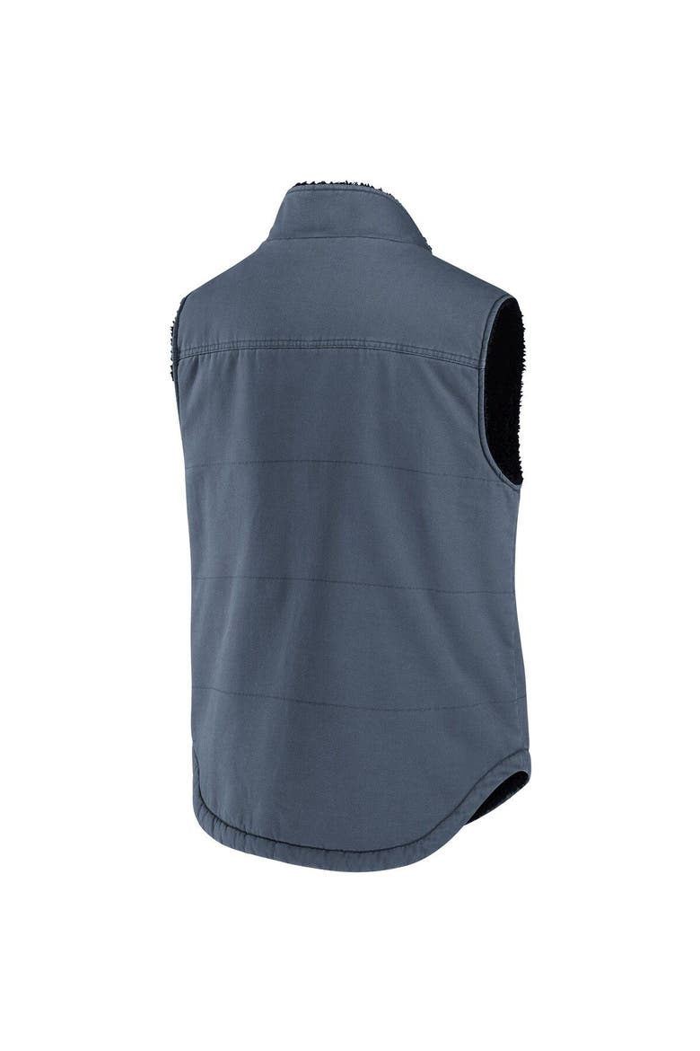 Men's NFL x Darius Rucker Collection by Fanatics College Navy Seattle Seahawks Sherpa-Lined Full-Zip Vest, Alternate, color, Navy