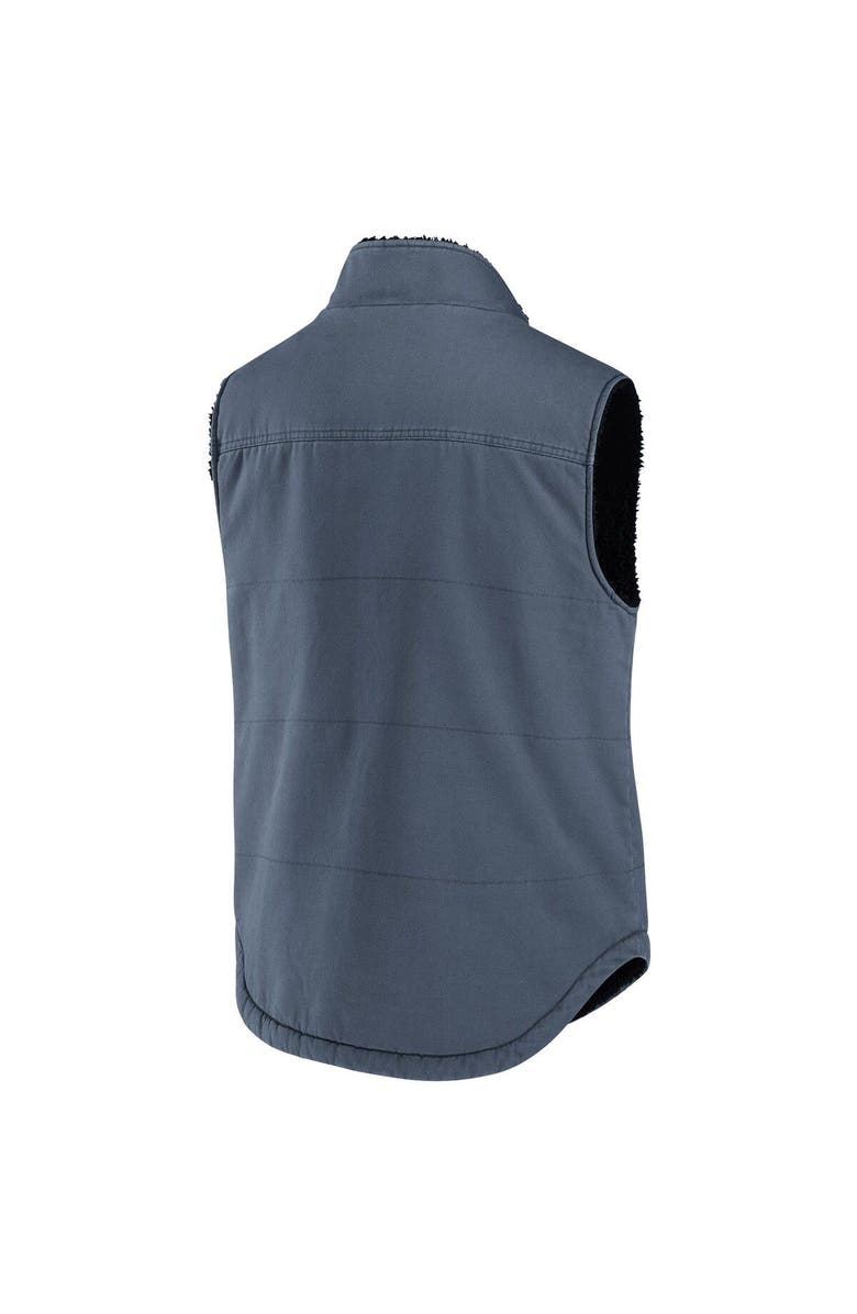 NFL X DARIUS RUCKER Men's NFL x Darius Rucker Collection by Fanatics College Navy Seattle Seahawks Sherpa-Lined Full-Zip Vest, Alternate, color, 