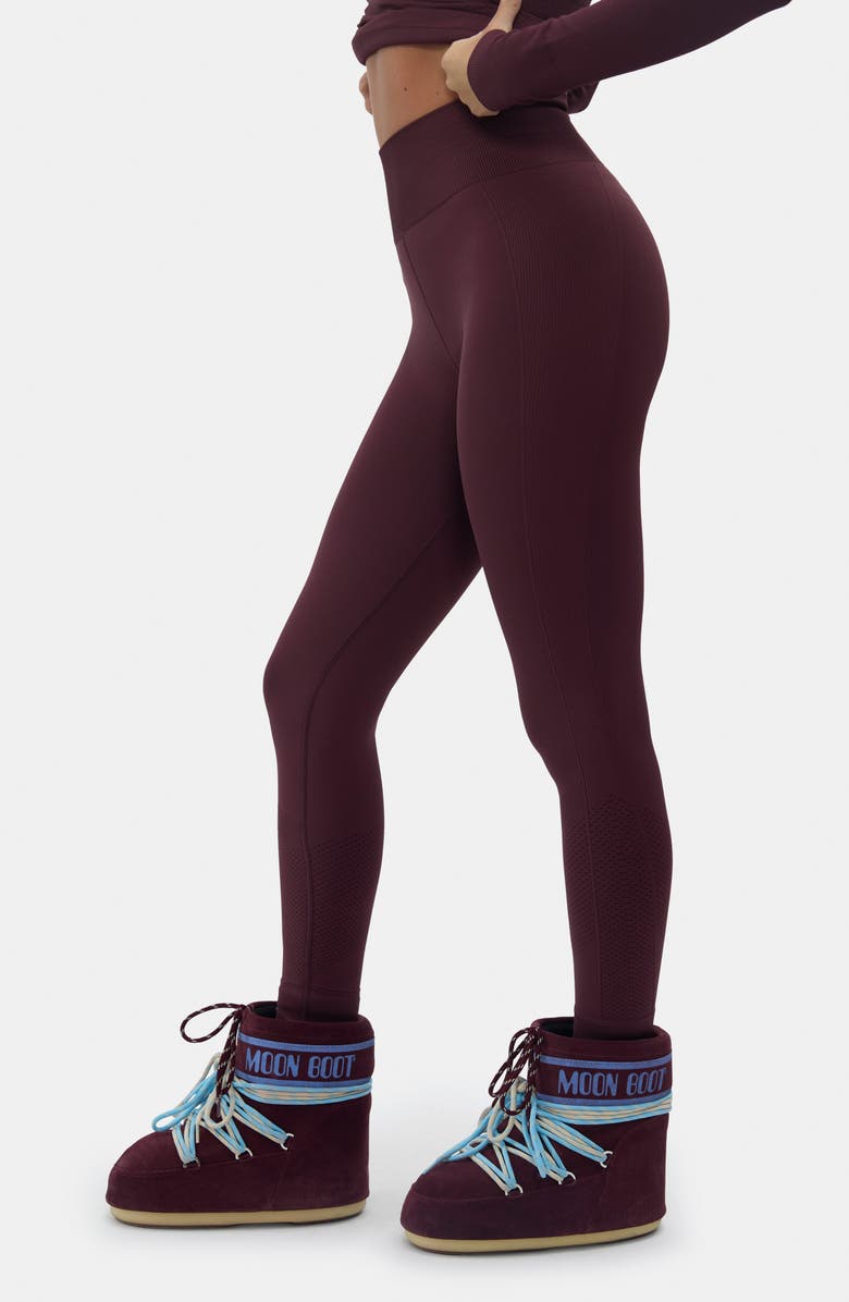 Halfdays Sophia Base Layer Leggings, Alternate, color, Glazed Cherry