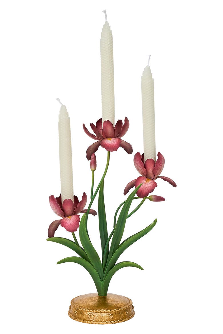 Meadow Walk 14" Candle Holder, Alternate, color, PINK