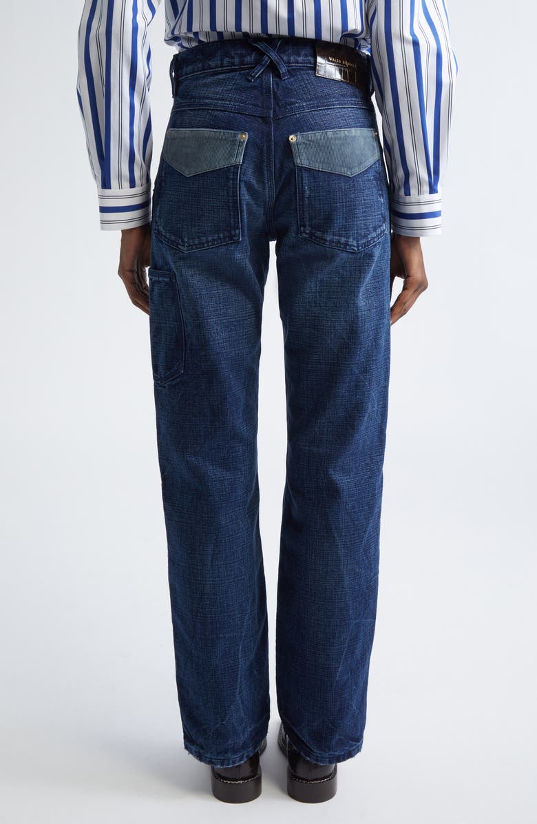 Wales Bonner Sierra Straight Leg Jeans, Alternate, color, Indigo/ Navy