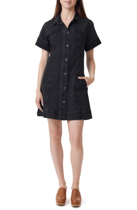 Stretch Denim Shirtdress