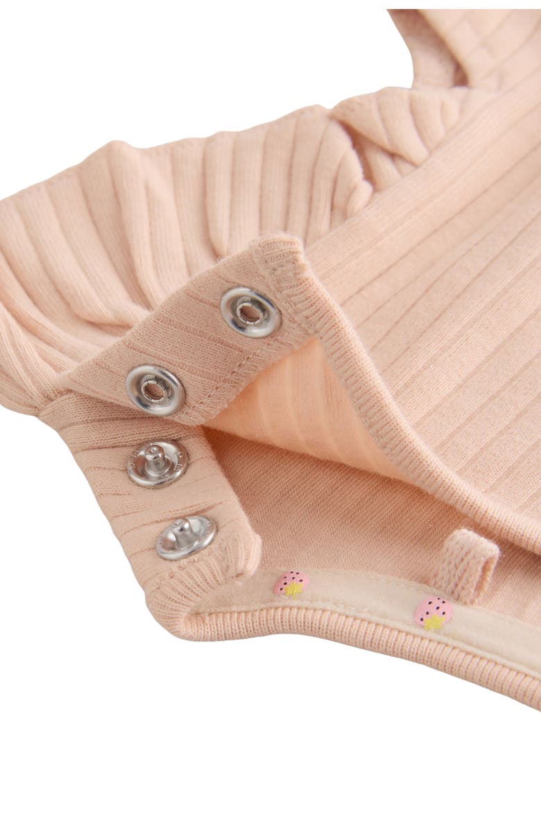 NEXT 4-Pack Stretch Cotton Peplum T-Shirts, Alternate, color, Pink