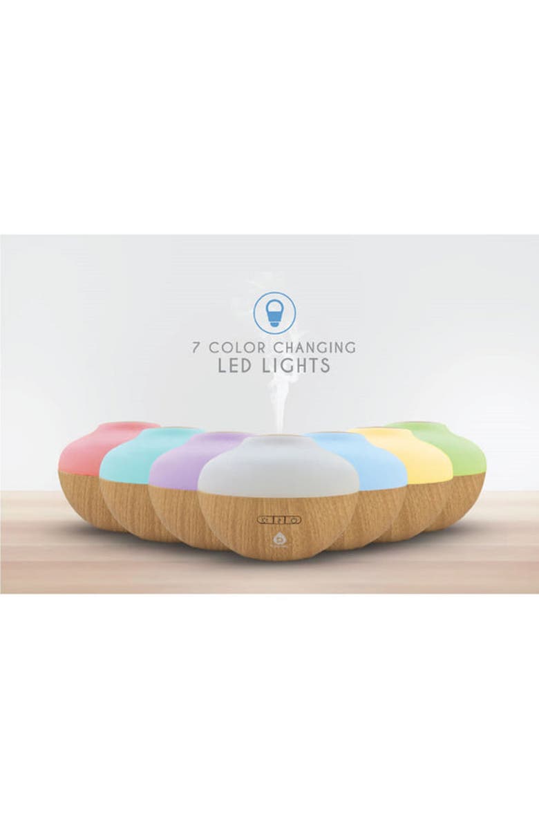 PURSONIC Aromatherapy Diffuser & Essential Oil Set-Ultrasonic Top 3 Oils-300ml with 2 Mist Settings 7 Ambient Light Settings, Alternate, color, 