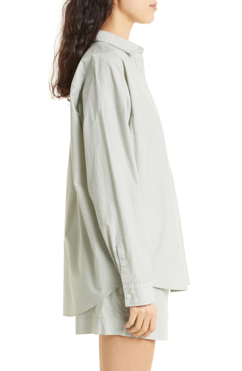 ATM Anthony Thomas Melillo Stripe Cotton Poplin Button-Up Shirt, Alternate, color, 