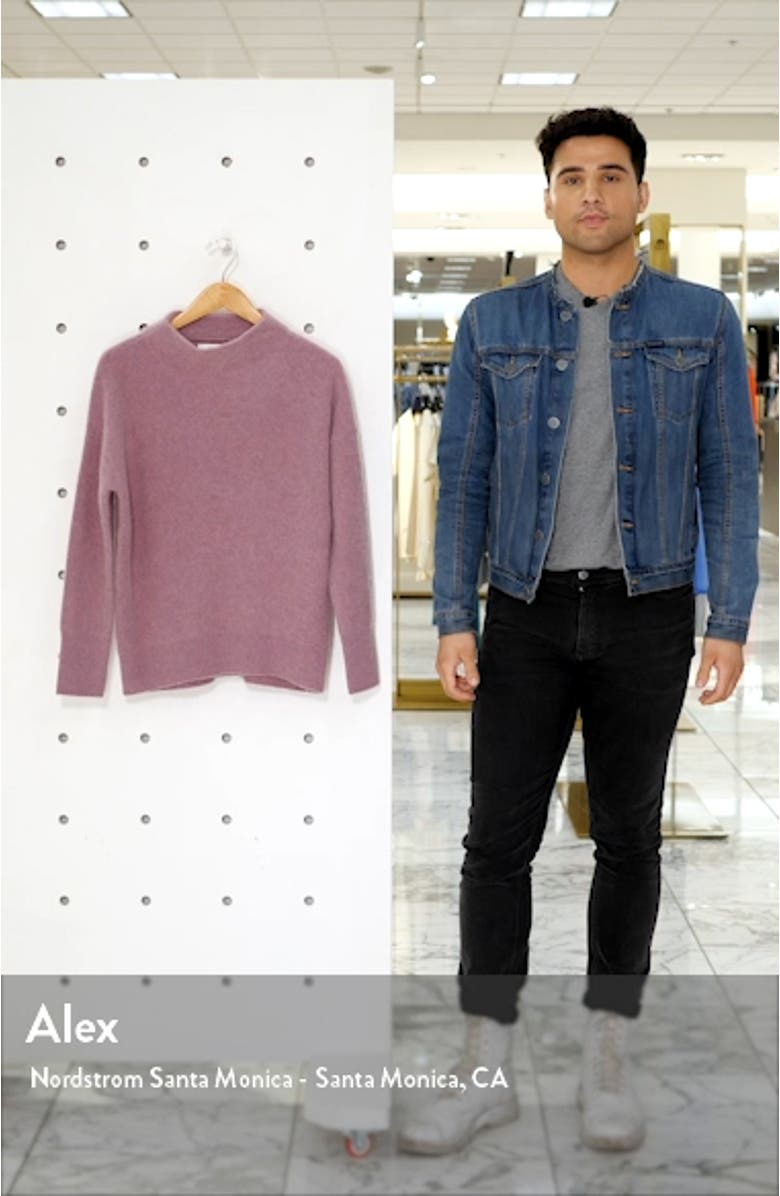 Boiled Cashmere Funnel Neck Pullover, sales video thumbnail